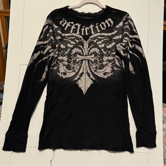 AFFLICTION Y2K Men’s Thermal - Picture 1 of 6